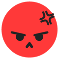 Angry TikTok emoji