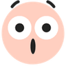 Surprised TikTok emoji