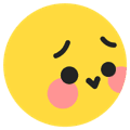 Flushed TikTok emoji